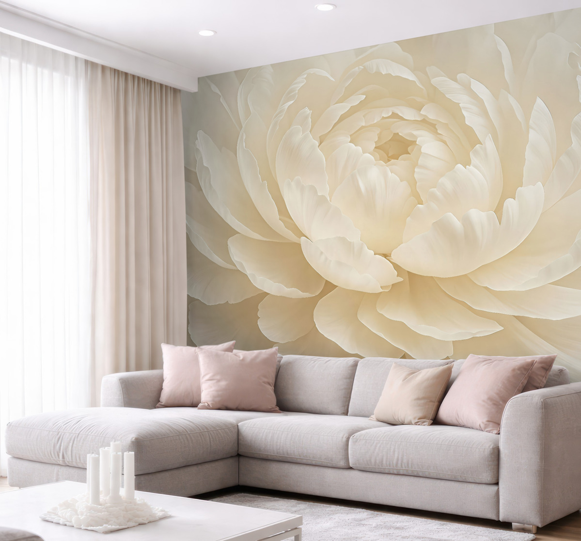 Fototapeta Biała peonia