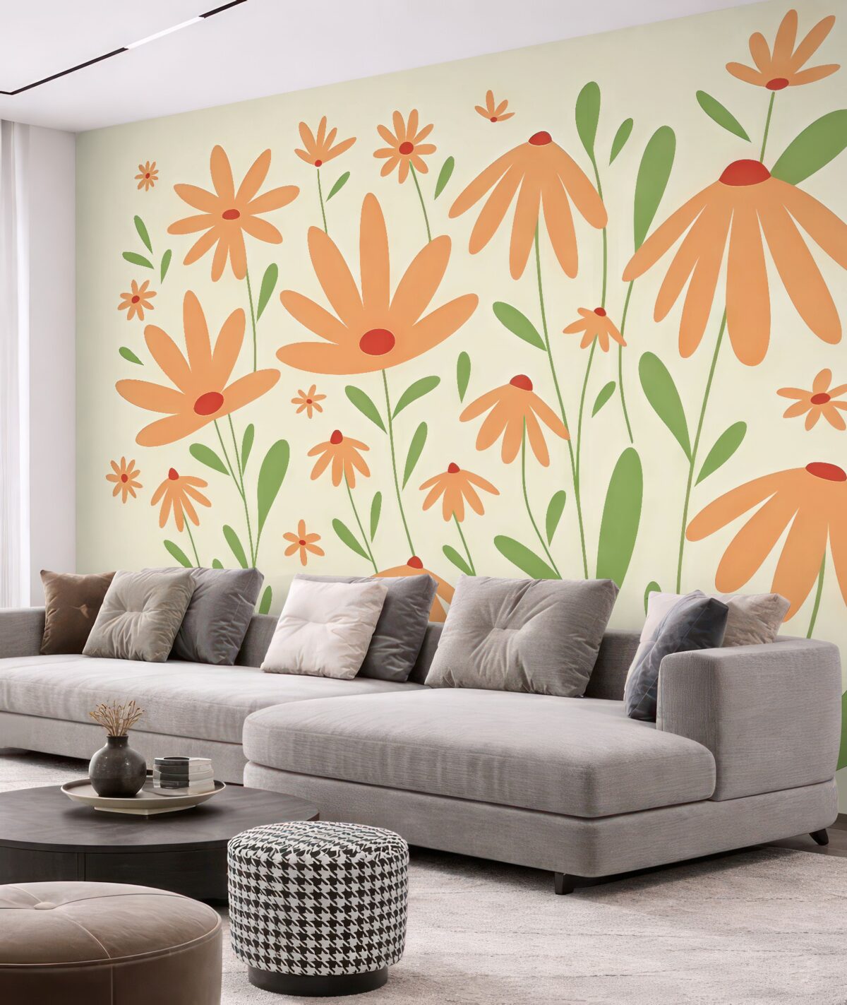 Fototapeta Stylizowany bukiet roślin.