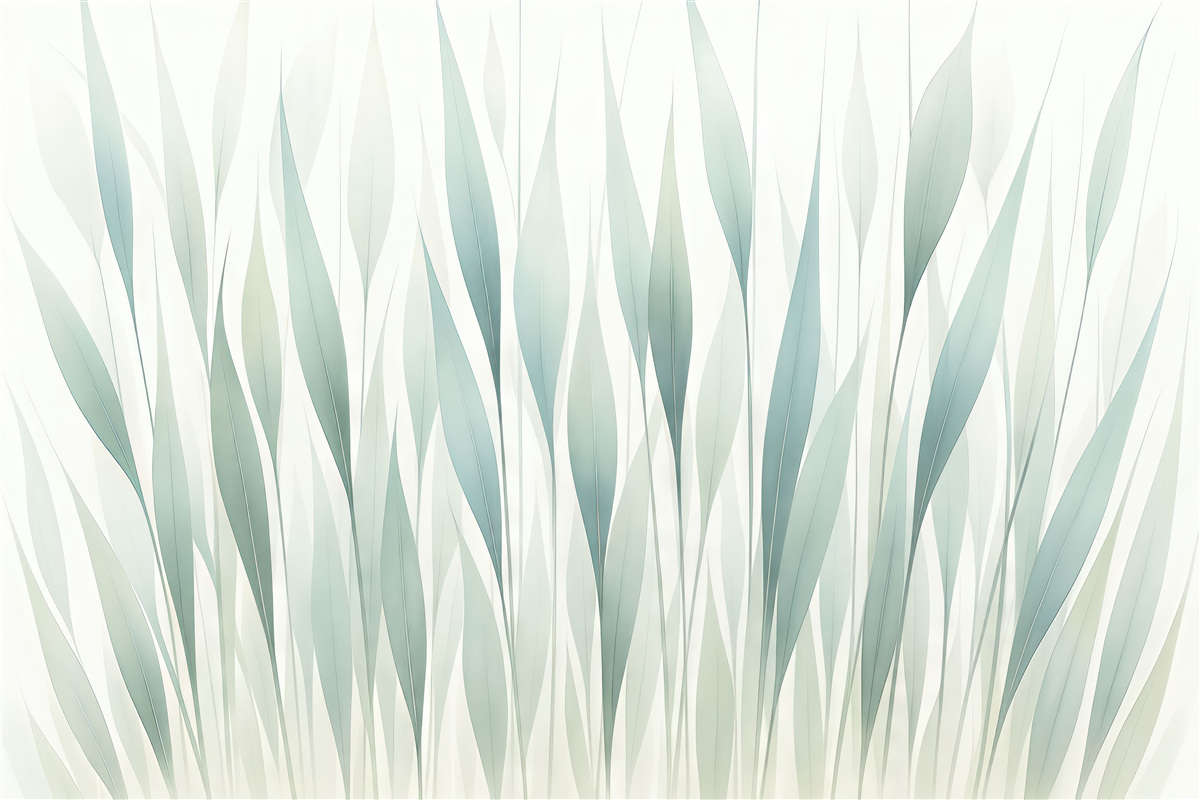 Fototapeta Przezroczyste liście w różnych odcieniach zieleni.