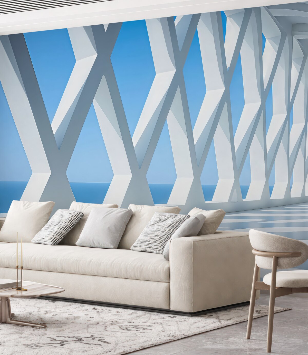 Fototapeta Abstrakcyjna forma architektoniczna, korytarz.