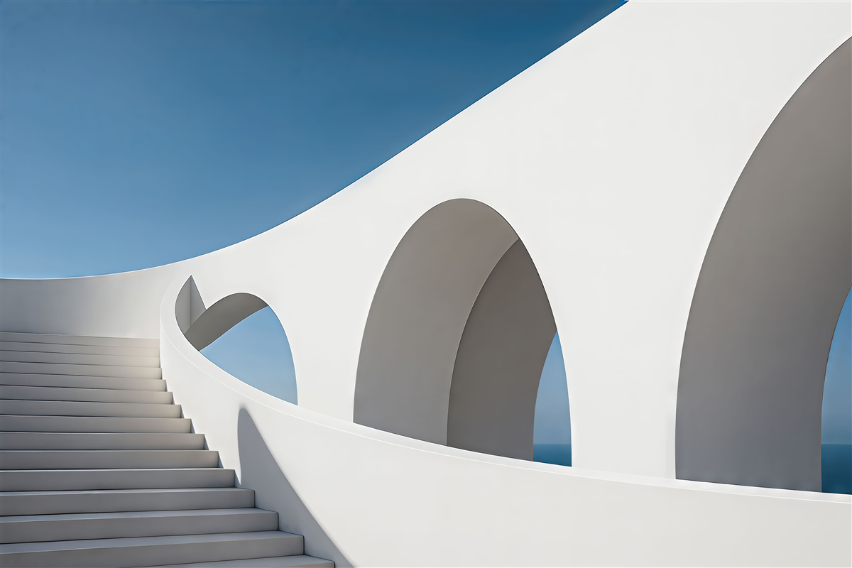 Fototapeta Kroki, prosty abstrakcyjny projekt budowlany.