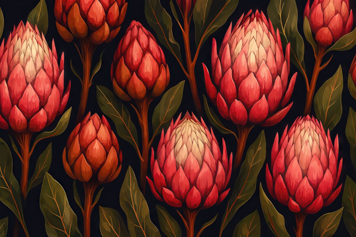 Fototapeta Różowe protea