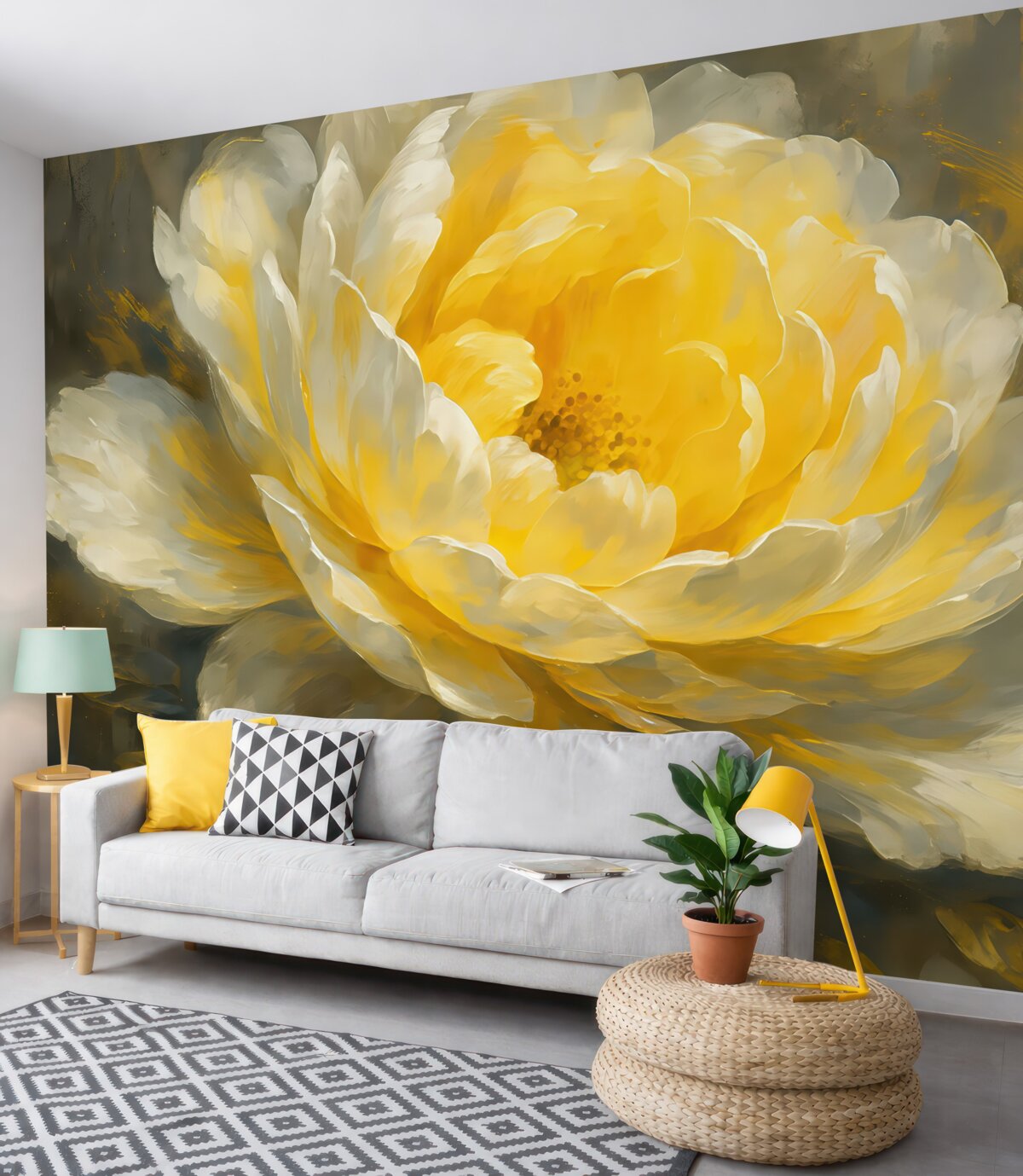 Fototapeta Roślina w stylu retro.