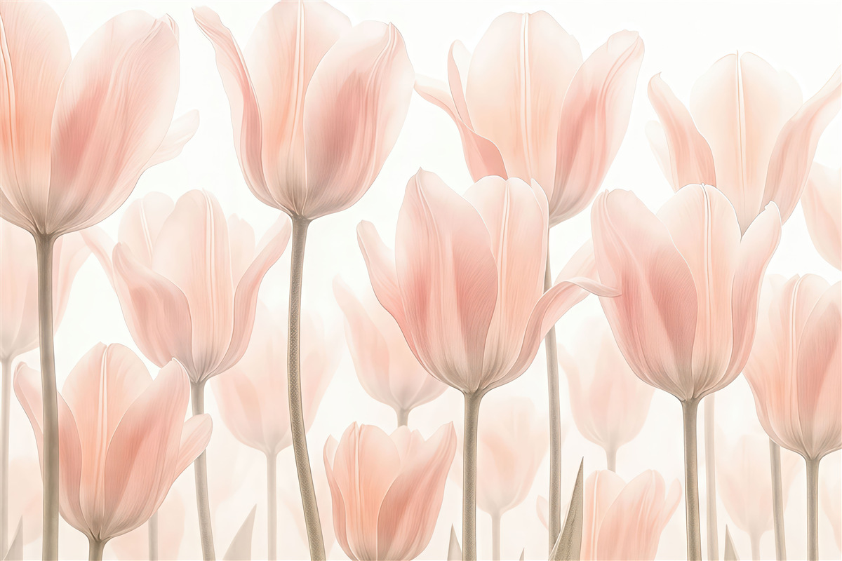 Fototapeta Tulipany w kolorze różowym.