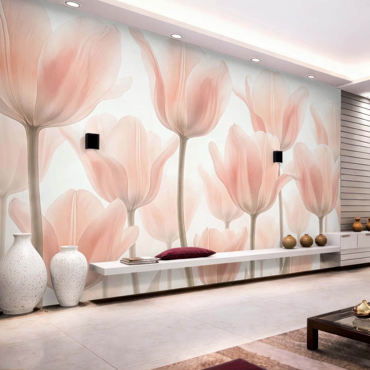 Fototapeta Tulipany w kolorze różowym.