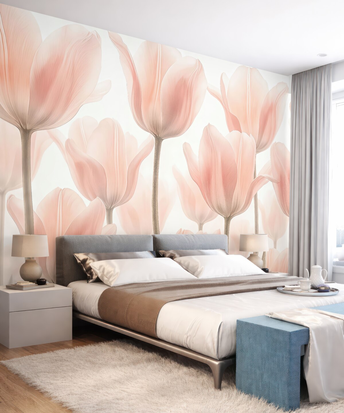 Fototapeta Tulipany w kolorze różowym.