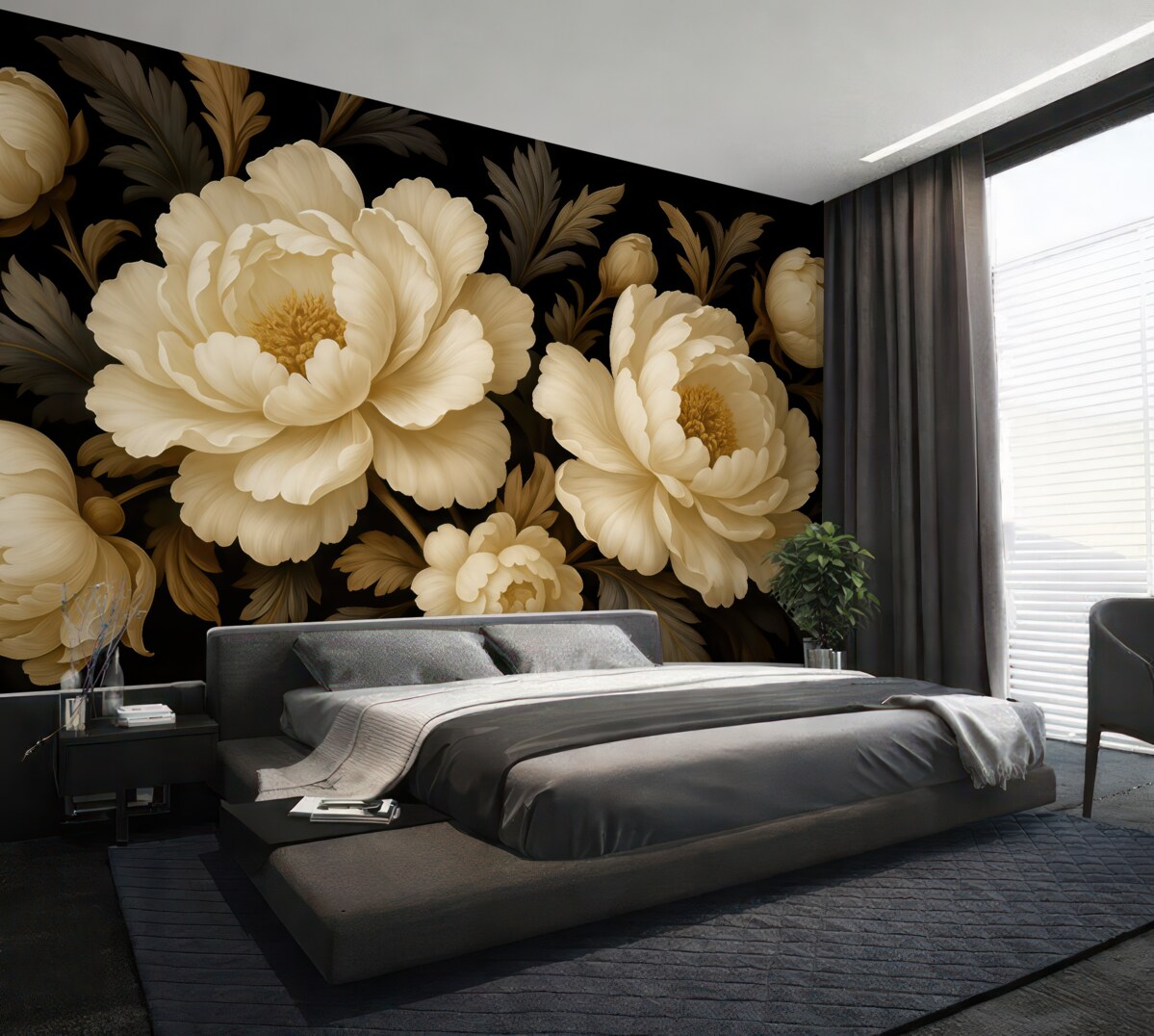 Fototapeta Kwiaty w stylu vintage.