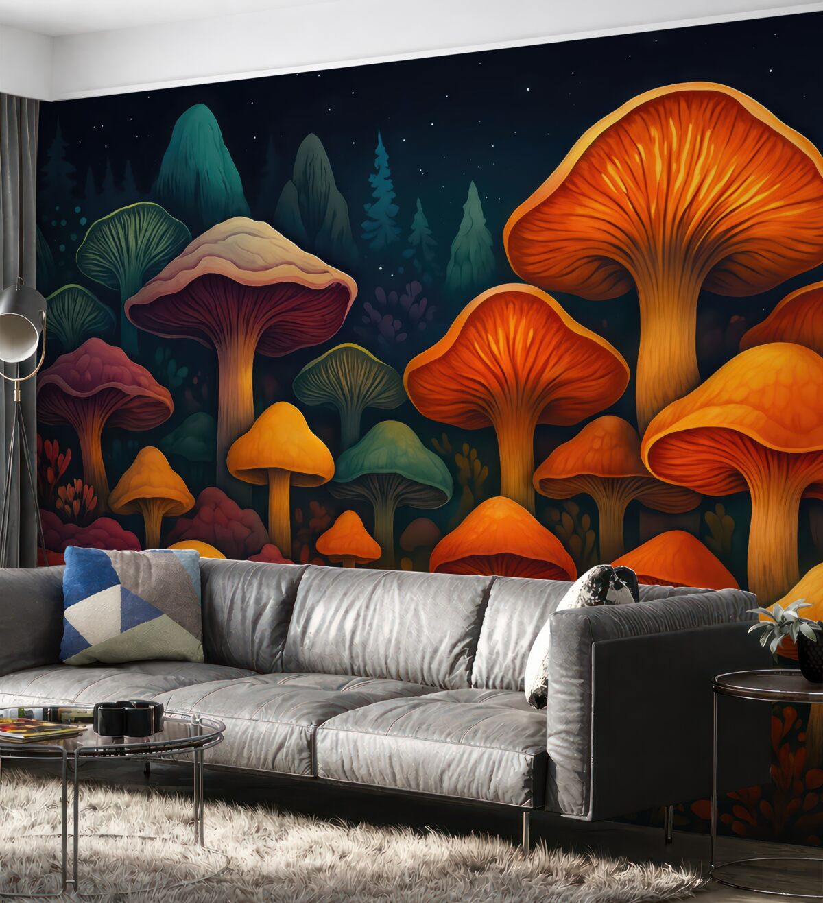 Fototapeta Wielobarwne grzyby.