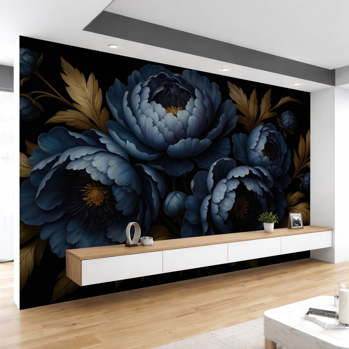 Fototapeta Niebieskie piwonie.