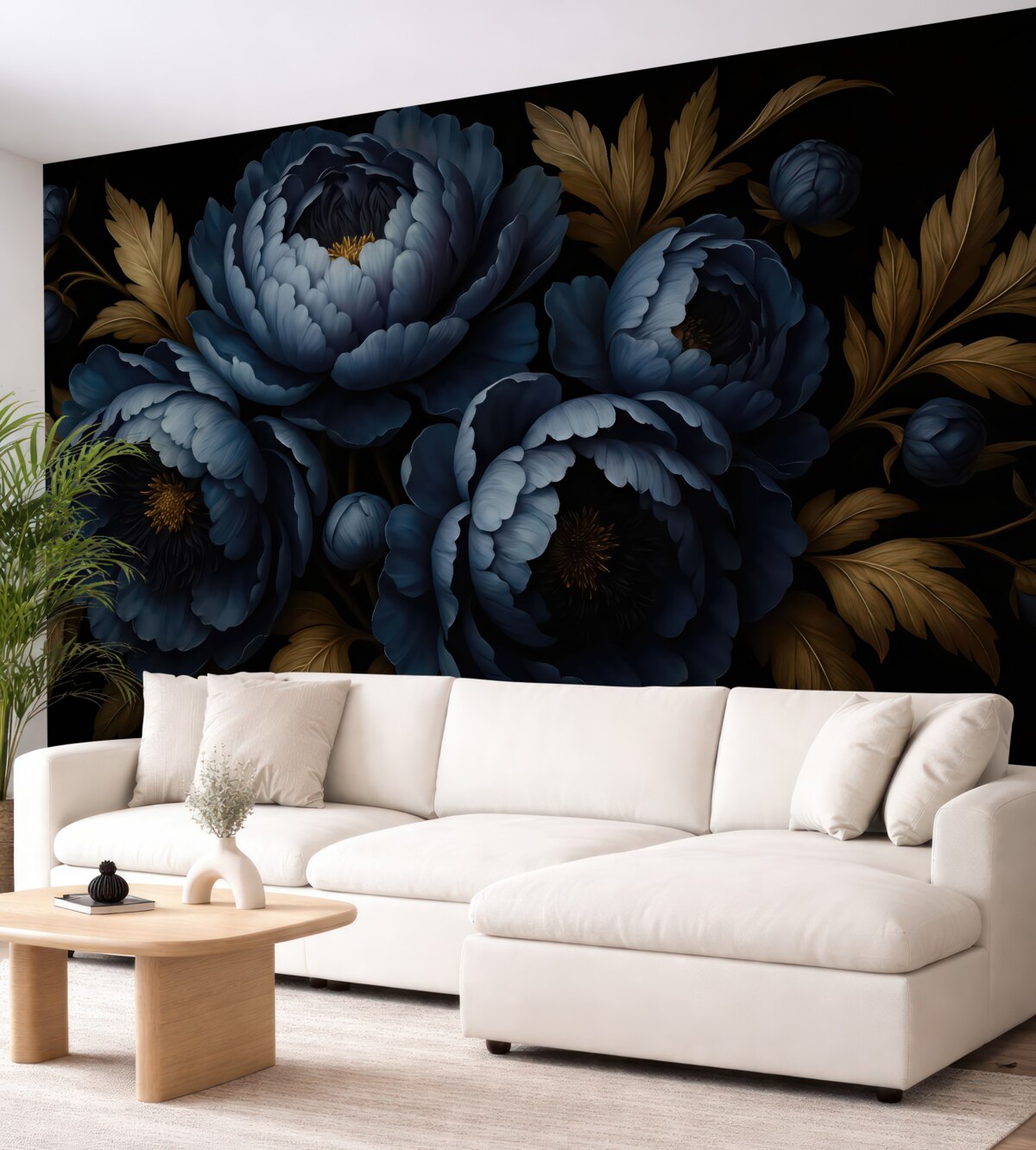 Fototapeta Niebieskie piwonie.