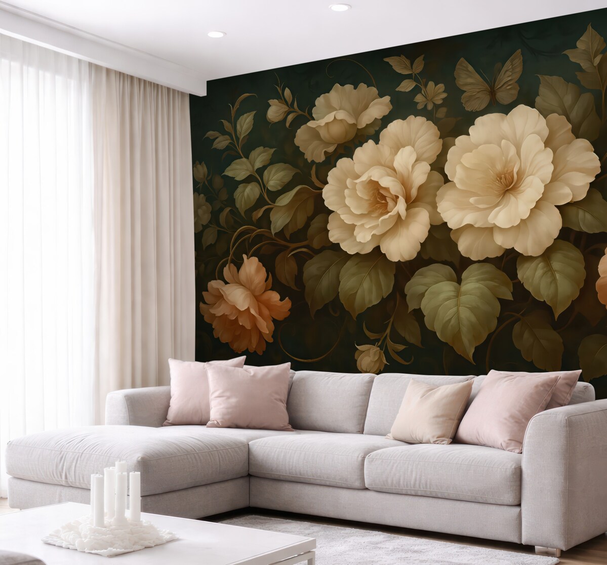 Fototapeta Kwiaty w stylu vintage.