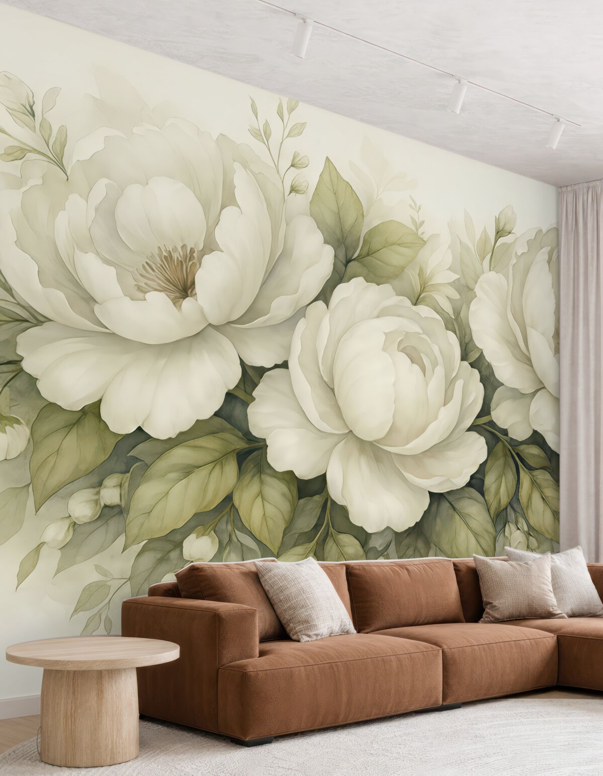 Fototapeta Kwiaty w kolorze białym.