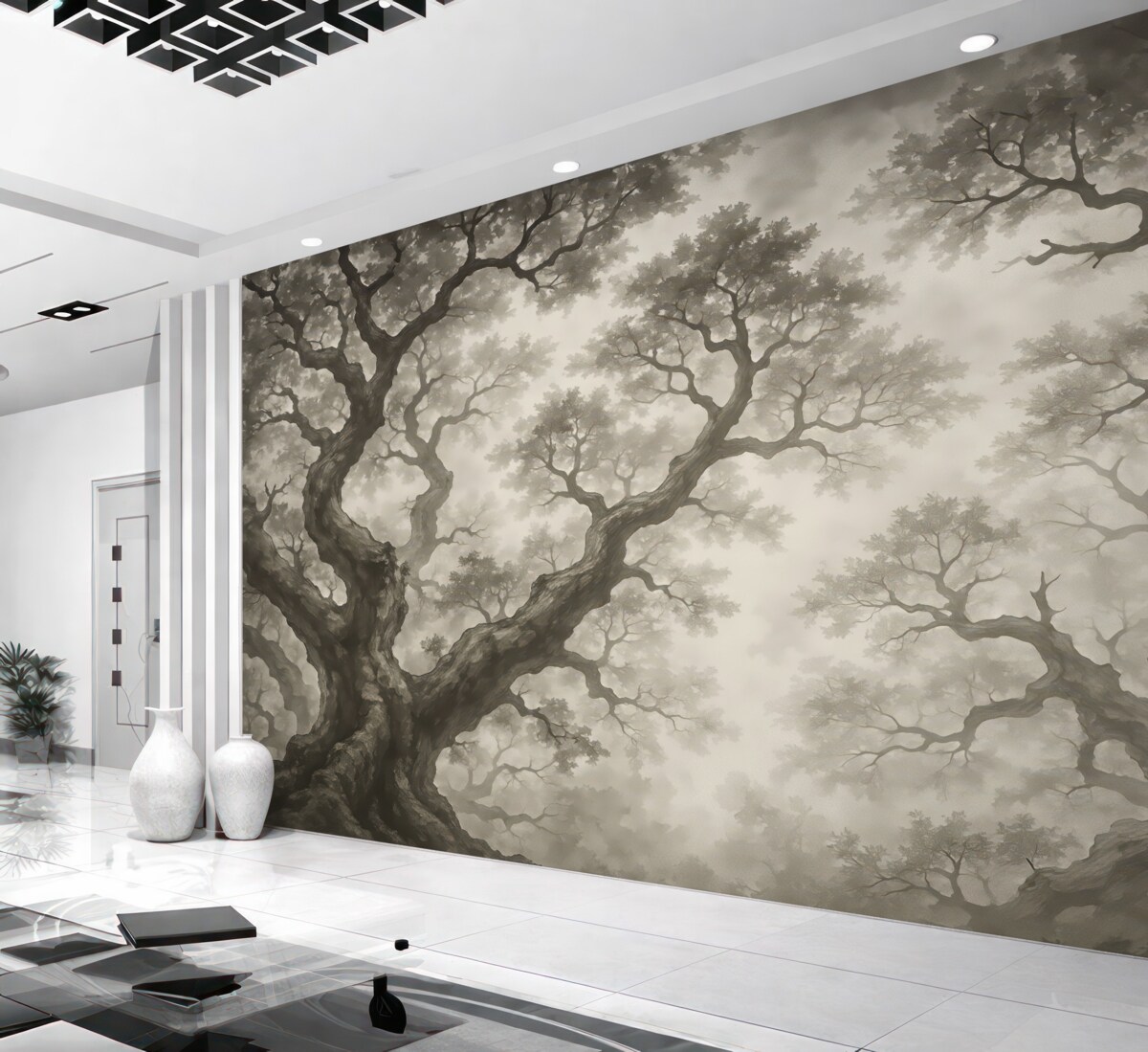 Fototapeta Gałęzie sięgające w stronę nieba.