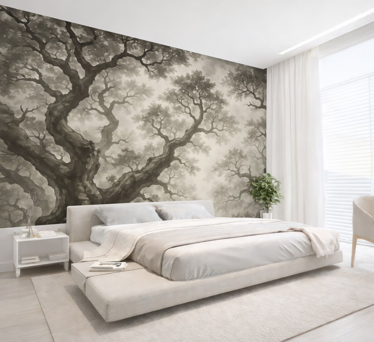 Fototapeta Gałęzie sięgające w stronę nieba.