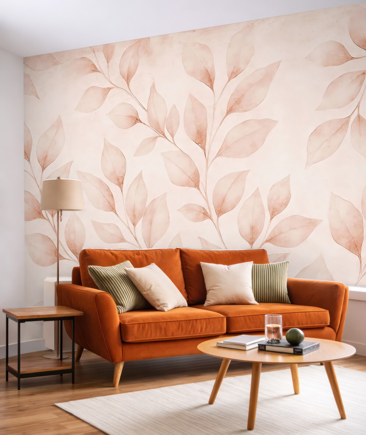 Fototapeta Nadruki na tle teksturowanego w odcieniu różowym.