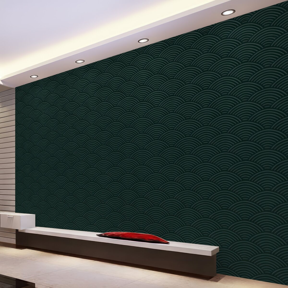 Fototapeta Retro na zielonym tle.