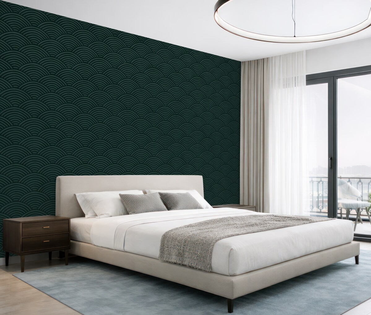 Fototapeta Retro na zielonym tle.