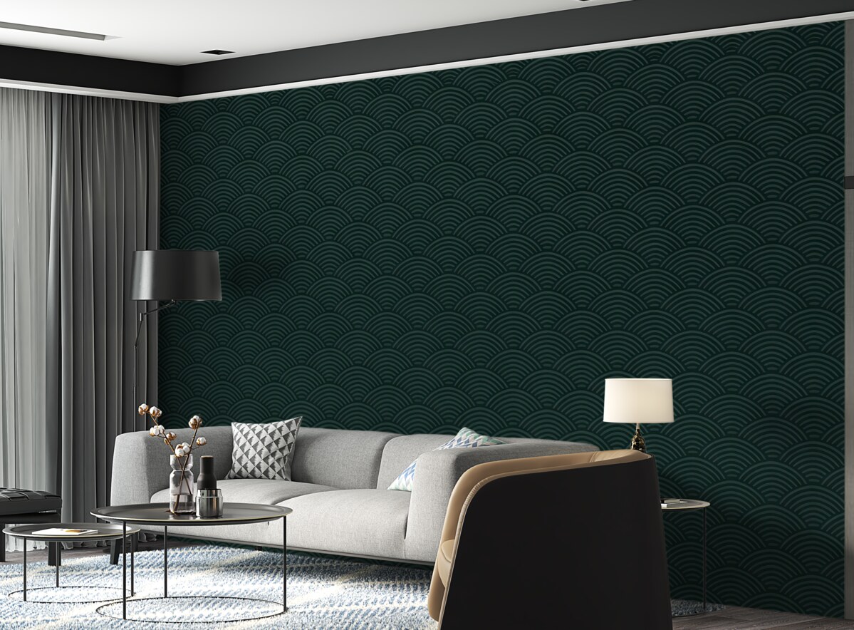 Fototapeta Retro na zielonym tle.