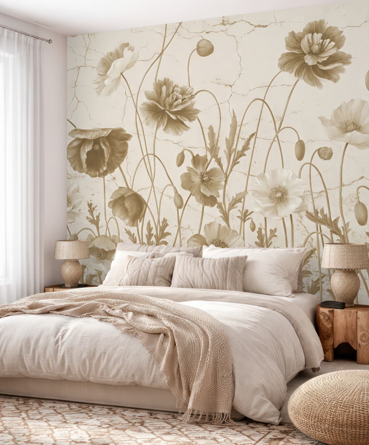 Fototapeta Maki w odcieniach sepii.