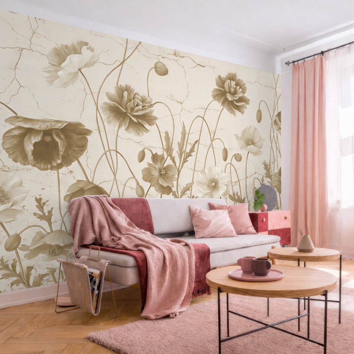 Fototapeta Maki w odcieniach sepii.