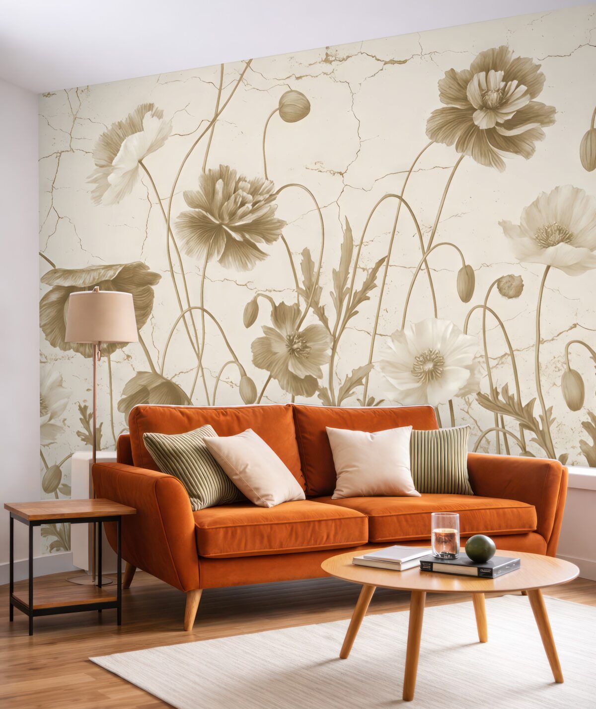 Fototapeta Maki w odcieniach sepii.