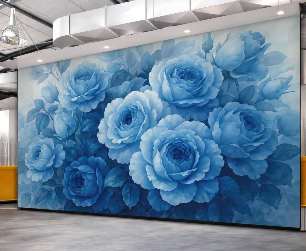 Fototapeta Niebieskie róże