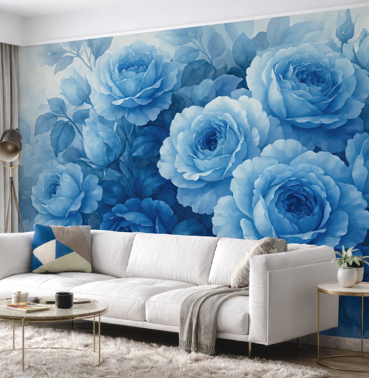 Fototapeta Niebieskie róże