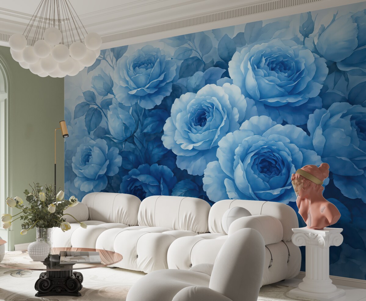 Fototapeta Niebieskie róże