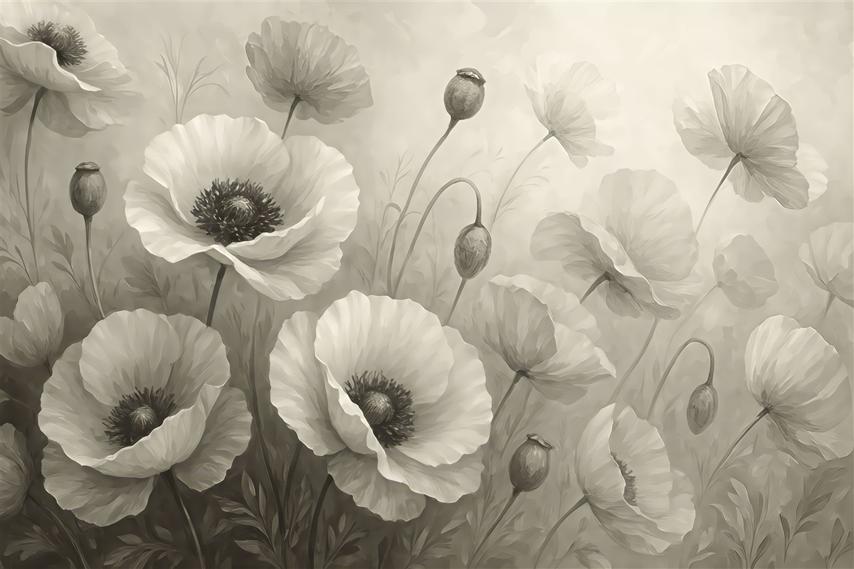 Fototapeta Kwiaty w delikatnych odcieniach.