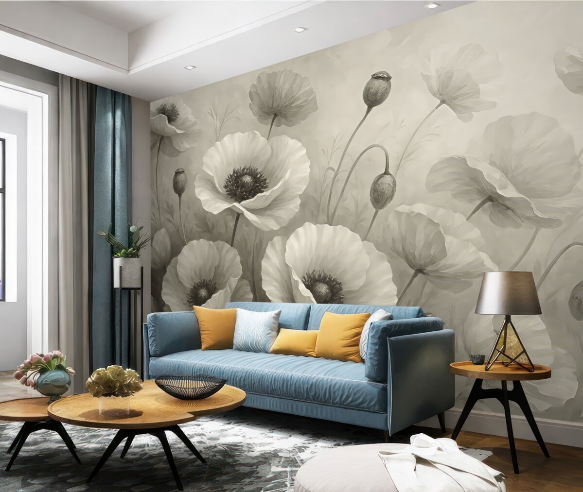 Fototapeta Kwiaty w delikatnych odcieniach.