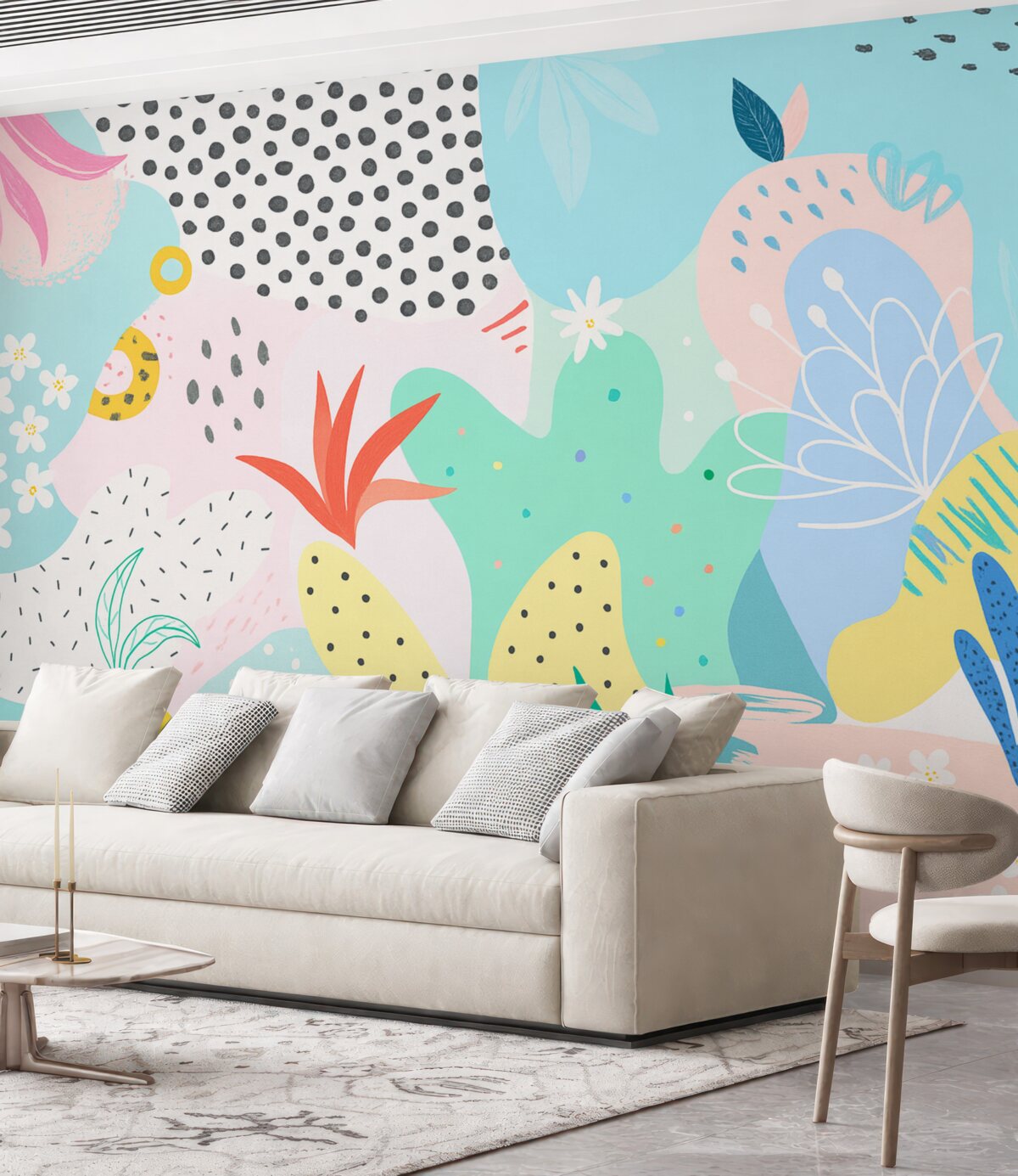 Fototapeta Barwna abstrakcyjna geometria lasu.