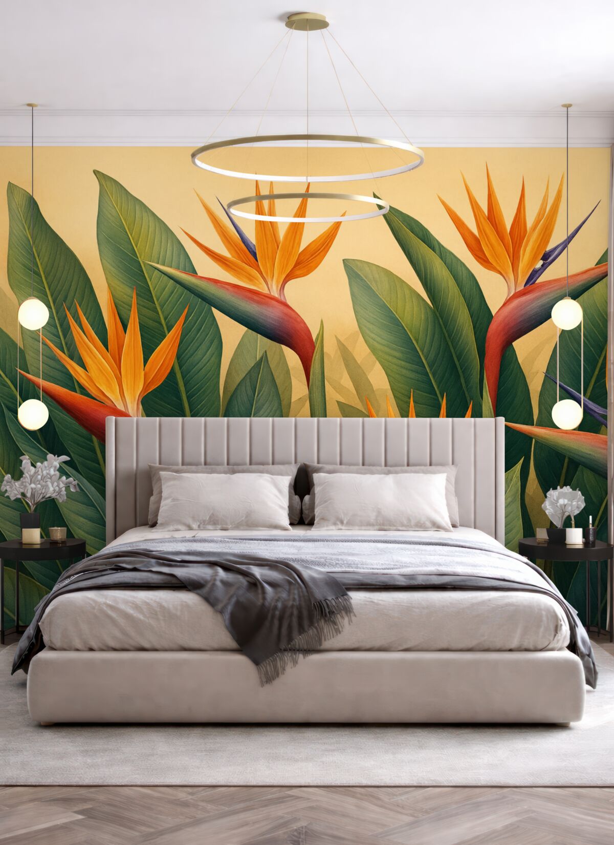 Fototapeta Ciepły tropikalny kwiatek.