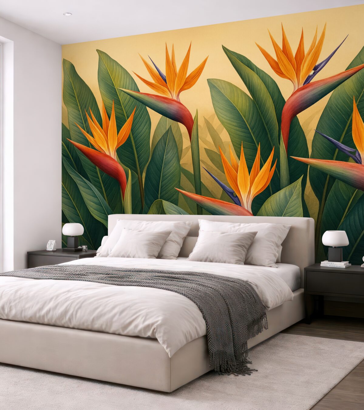 Fototapeta Ciepły tropikalny kwiatek.