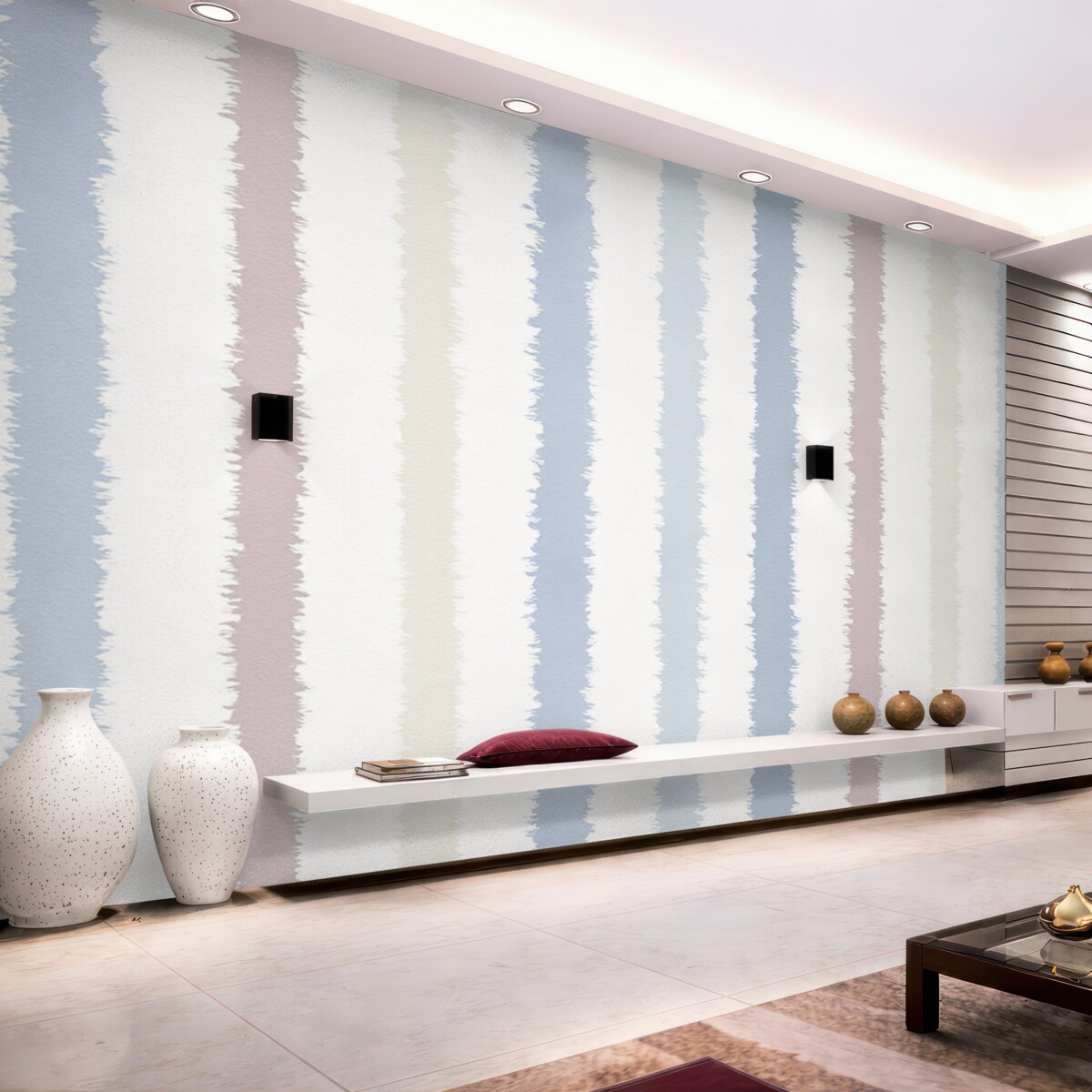 Fototapeta Kolorowe pasy, różowy, błękitny.