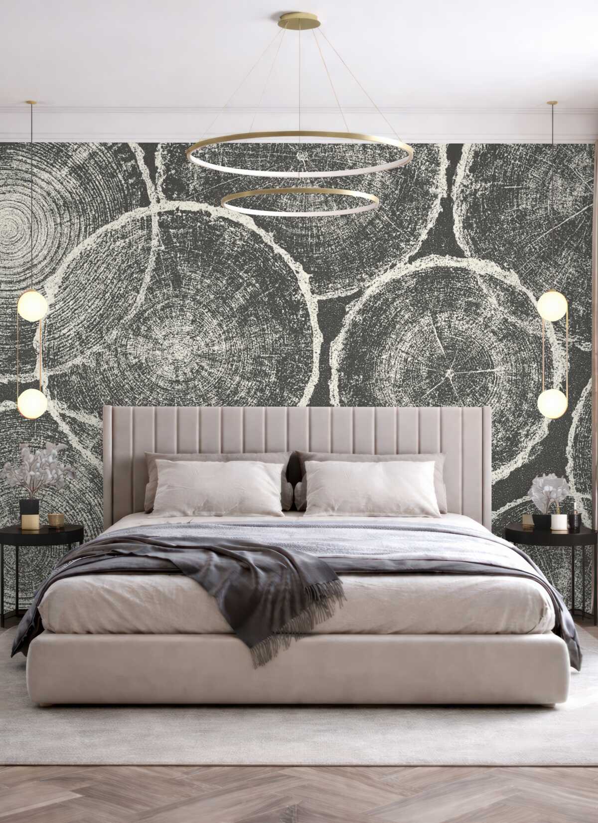 Fototapeta Słoje drzewne są szare.