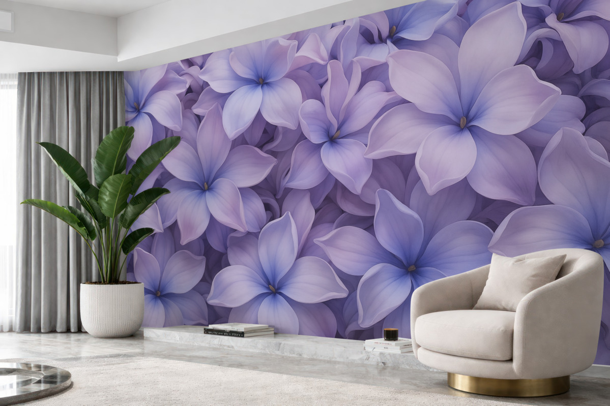 Fototapeta Kwiaty hiacyntu, barwa niebieskofioletowa.