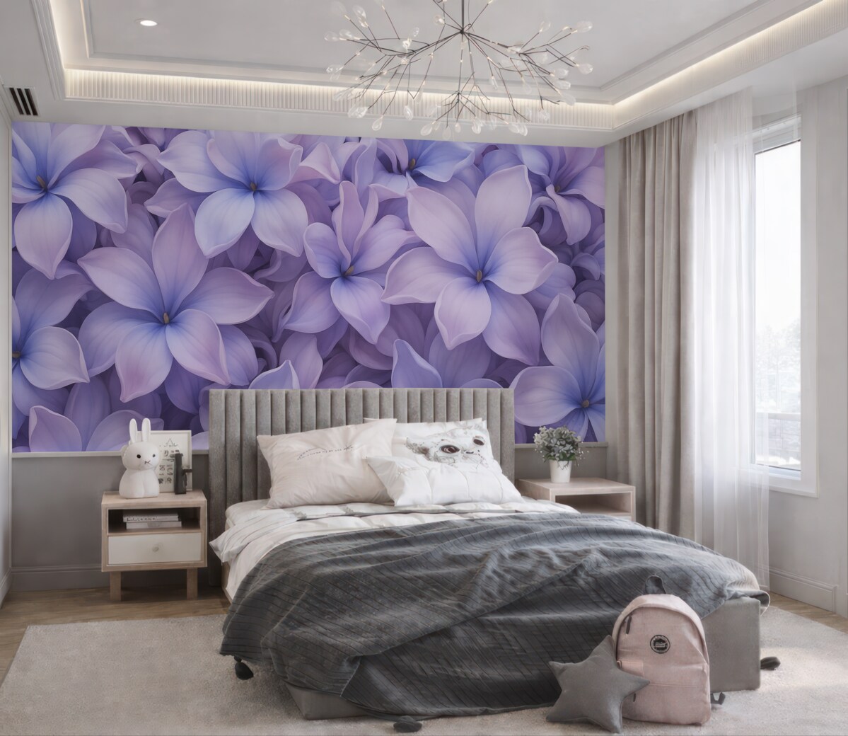 Fototapeta Kwiaty hiacyntu, barwa niebieskofioletowa.