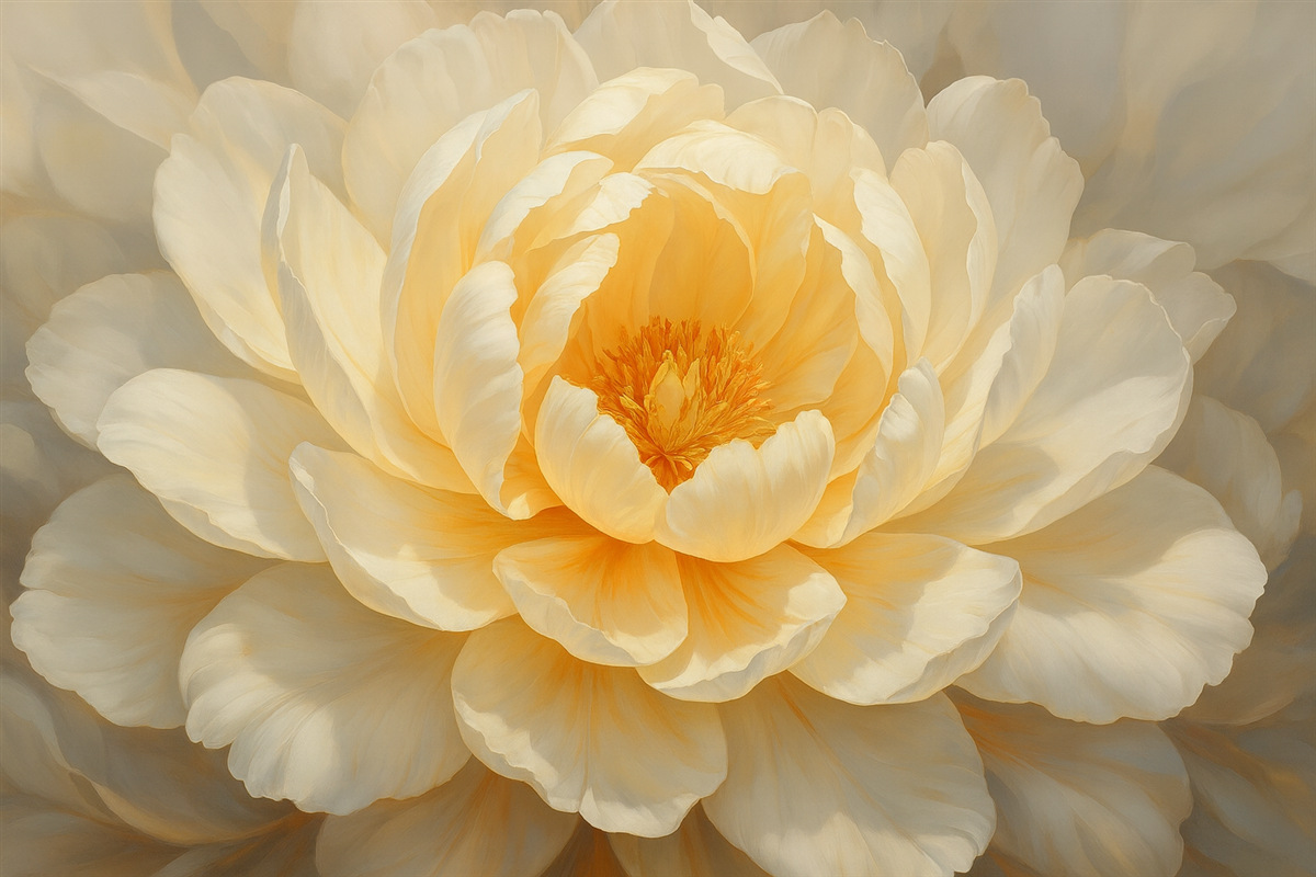 Fototapeta Rozkwitająca piwonia.