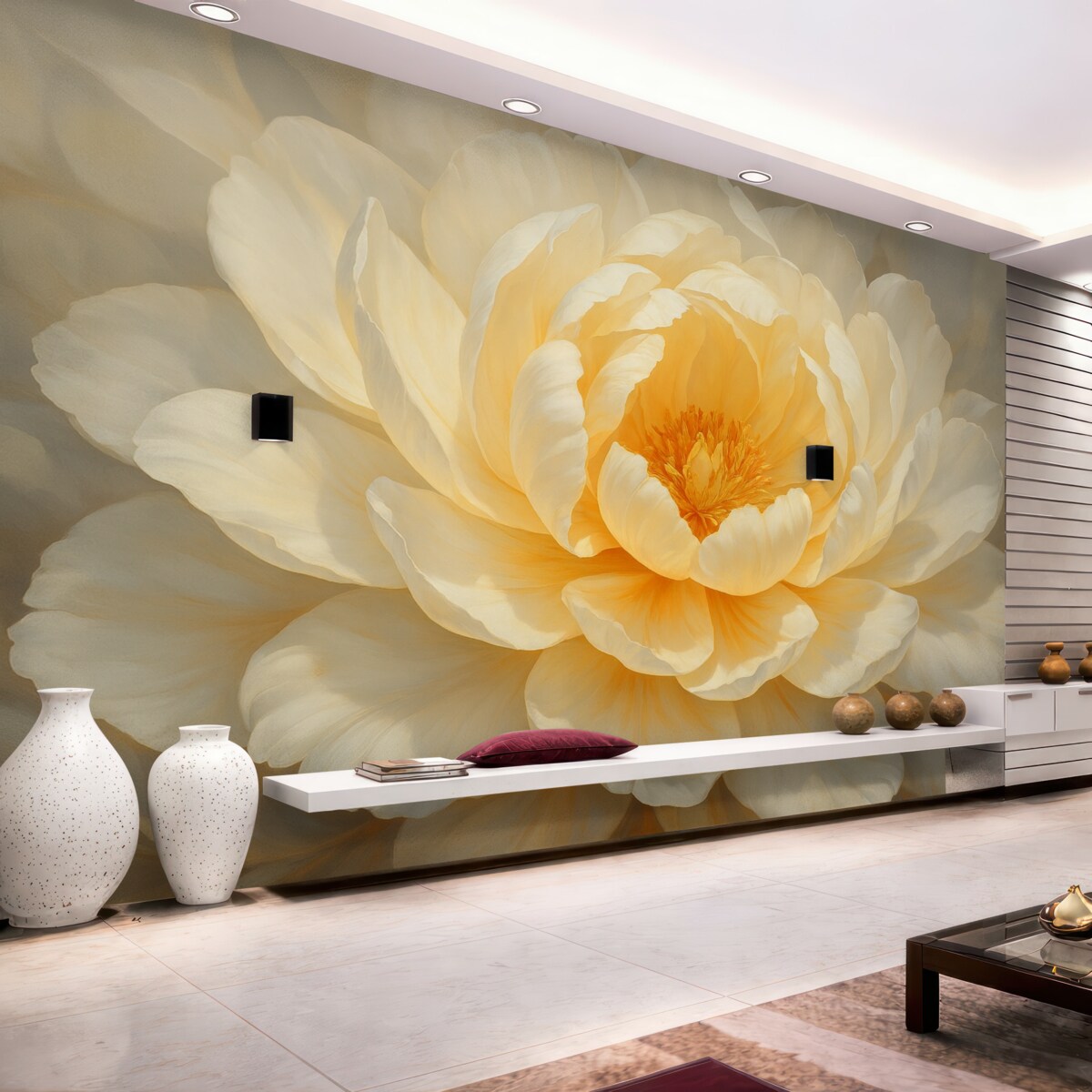 Fototapeta Rozkwitająca piwonia.