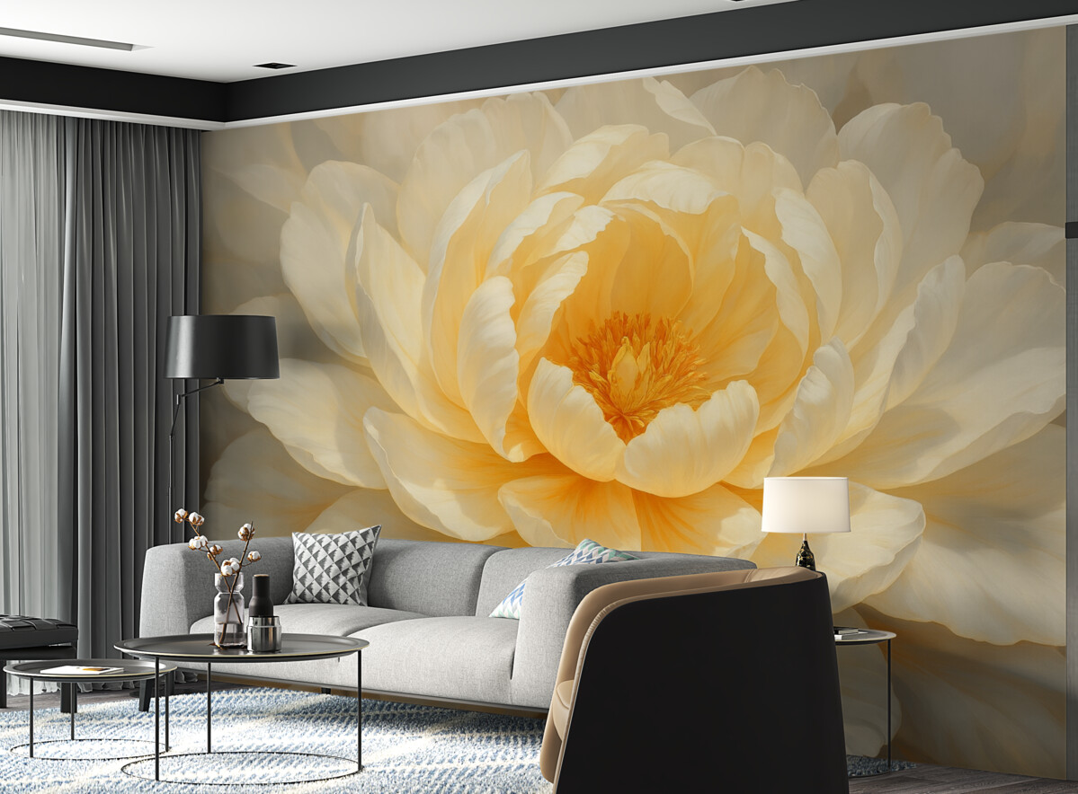 Fototapeta Rozkwitająca piwonia.