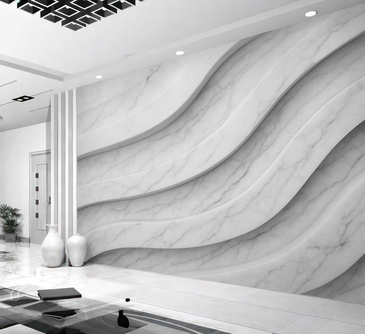 Fototapeta Fale marmurowego szyku.