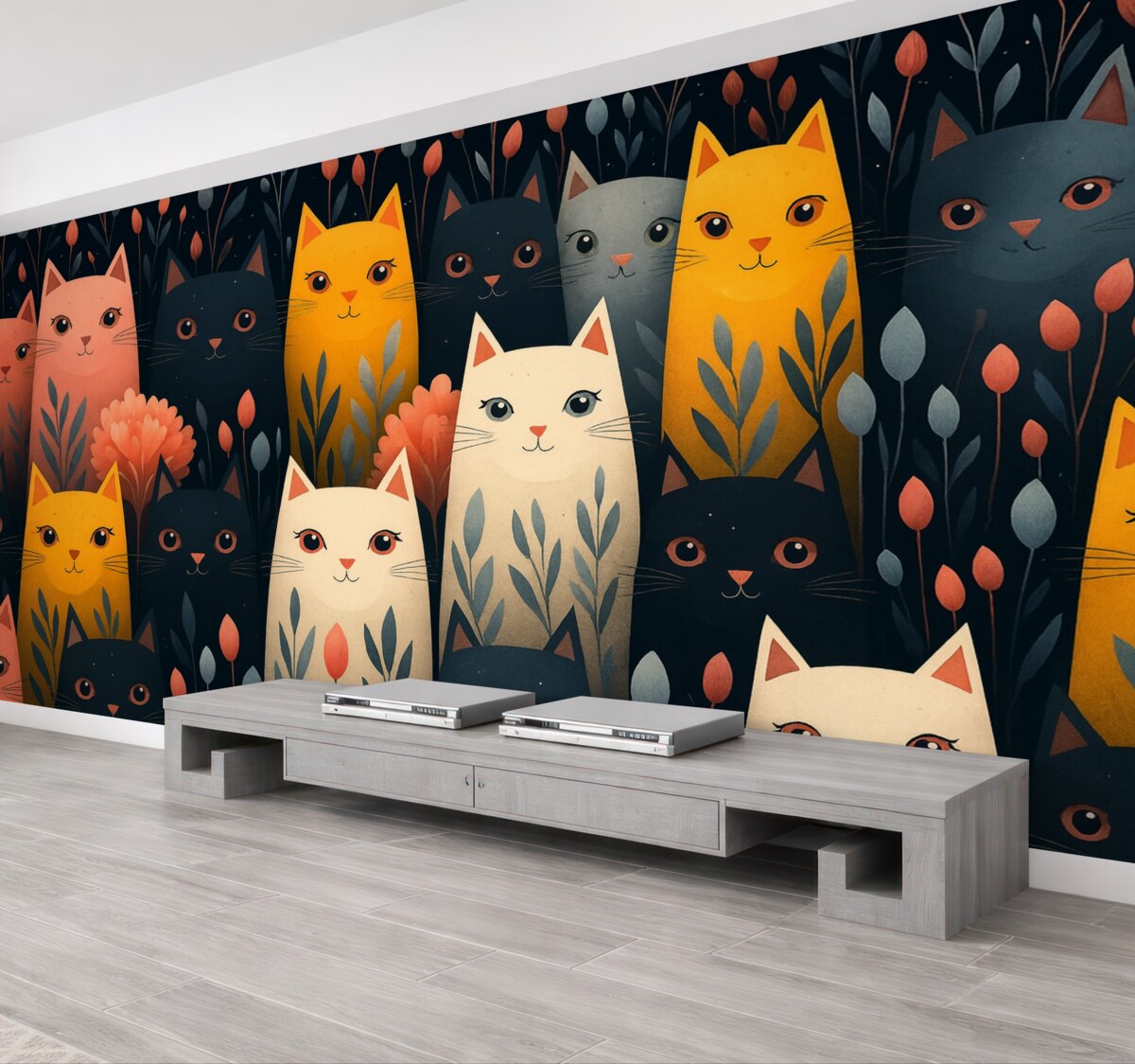 Fototapeta Koty, barwne koty.