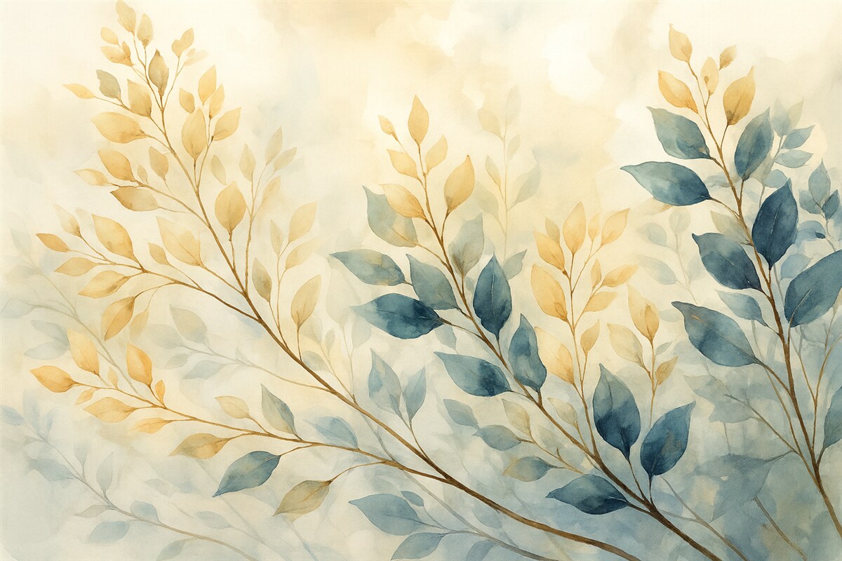 Fototapeta Akwaforta, liście, podwyższone liście.