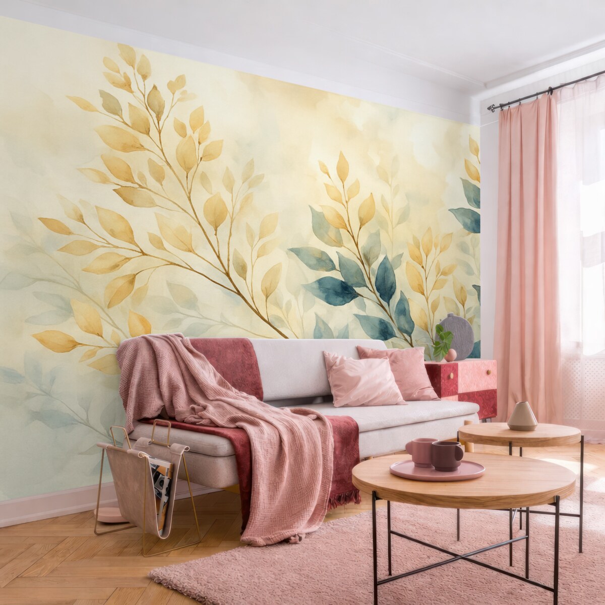 Fototapeta Akwaforta, liście, podwyższone liście.