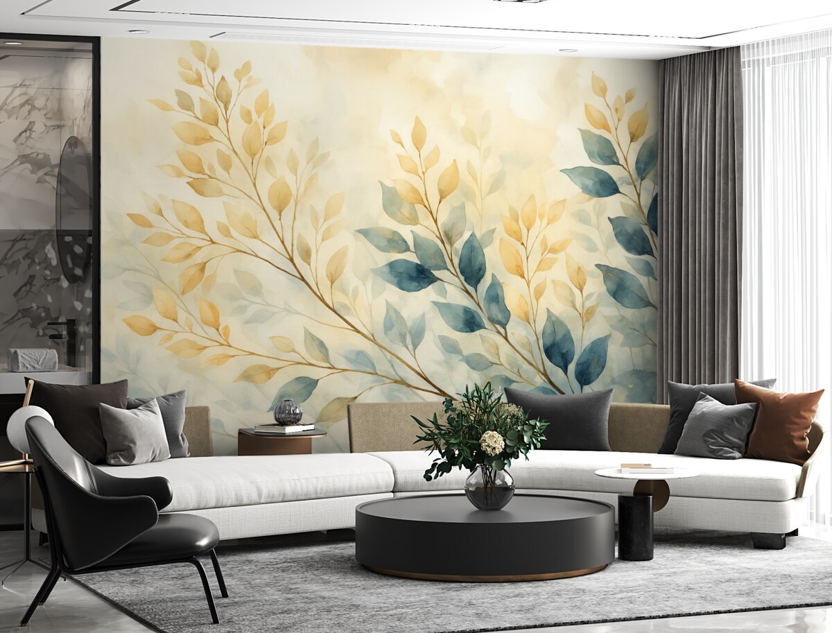 Fototapeta Akwaforta, liście, podwyższone liście.