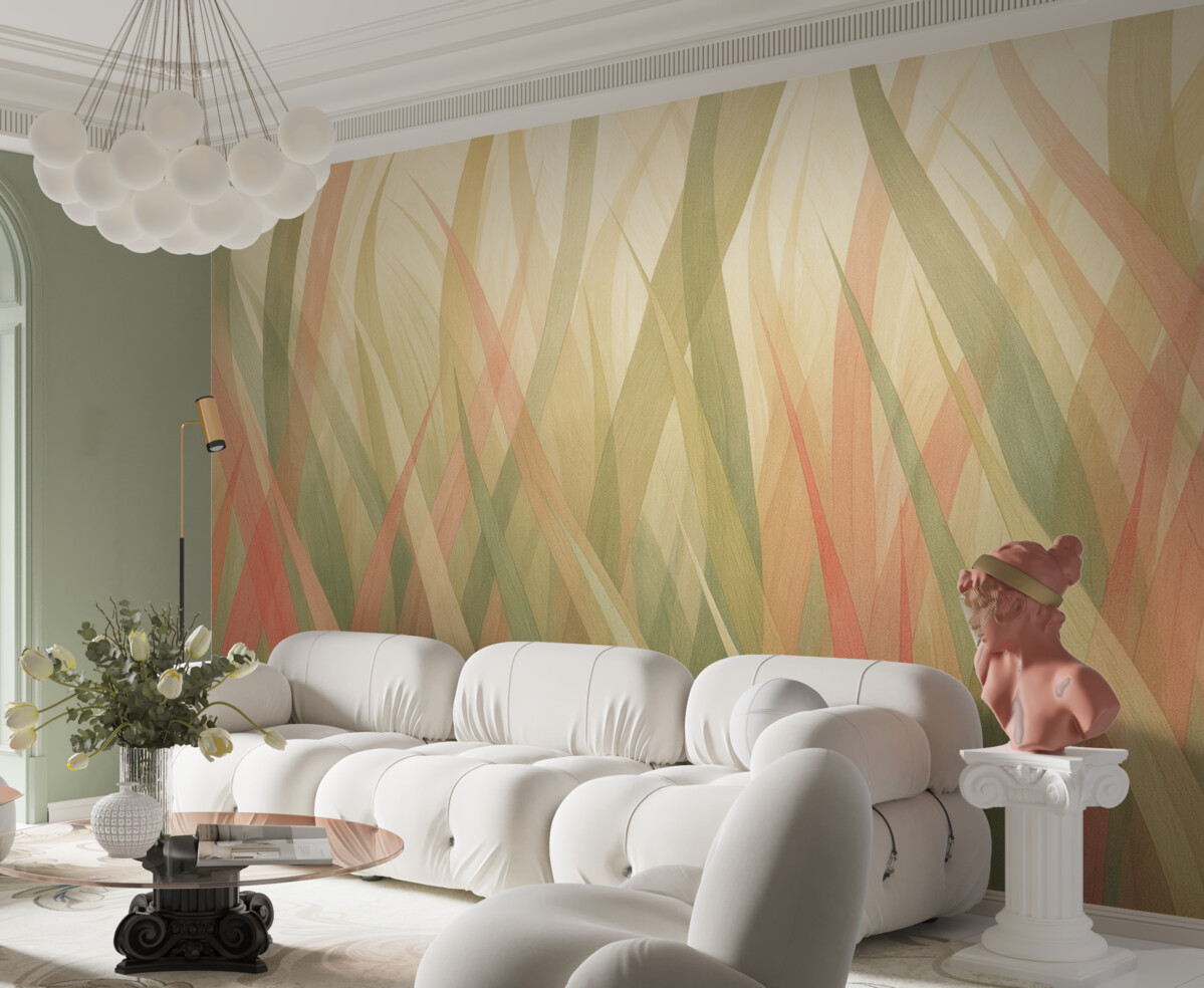 Fototapeta Abstrakcyjne, wielobarwne liście.