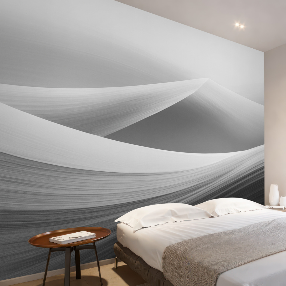 Fototapeta Szare, gładkie wierzchołki gór.