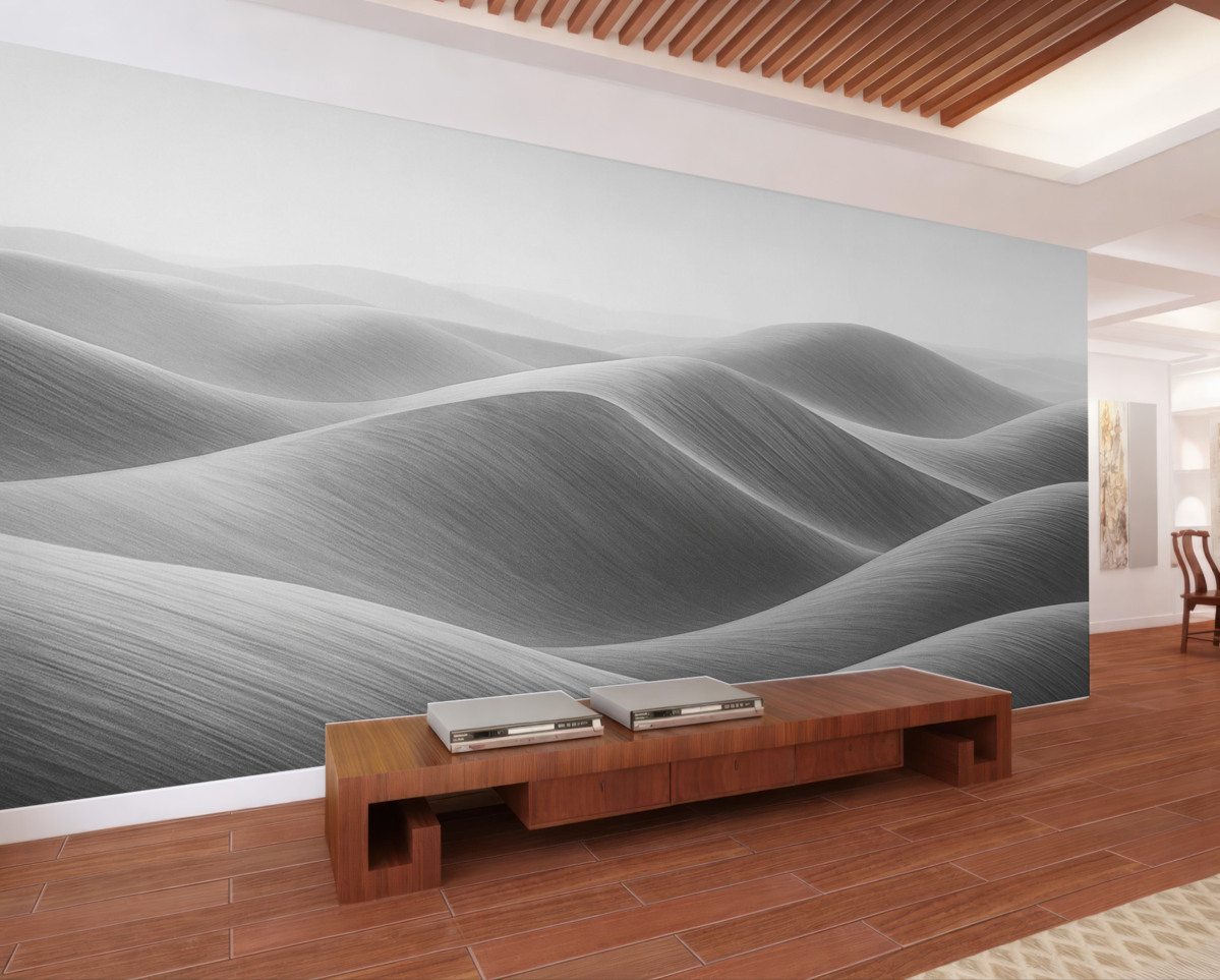 Fototapeta Ulokowane na zboczach gór reliefy.