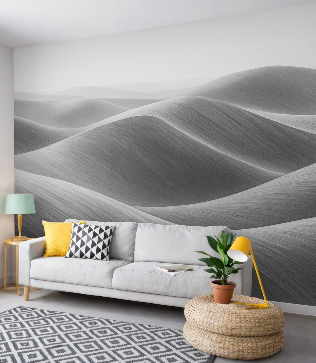 Fototapeta Ulokowane na zboczach gór reliefy.