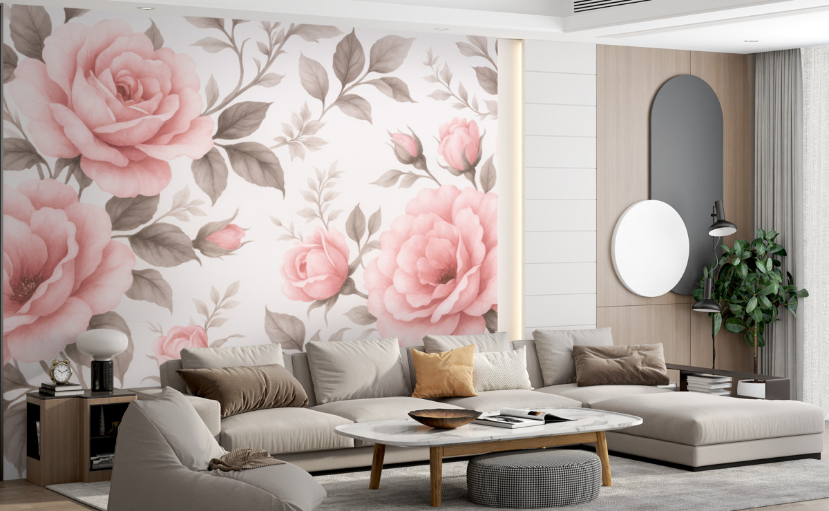 Fototapeta Liście w klimacie retro.